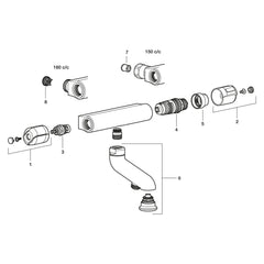 Mora keramisch kraanbovendeel G½ voor thermostaatkranen S600274