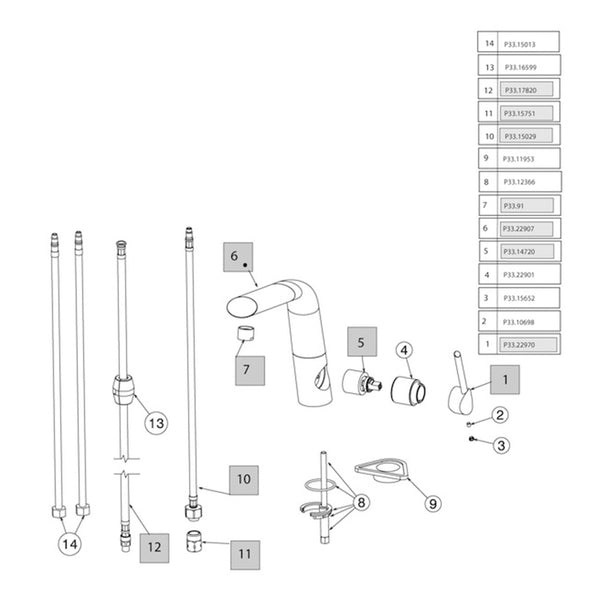 NewForm Onderdelen X-Touch 64415 keukenmengkraan