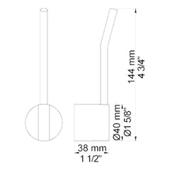 VOLA greep met huls (40mm) voor 100, 100X, 200, 300 en 400 NR28
