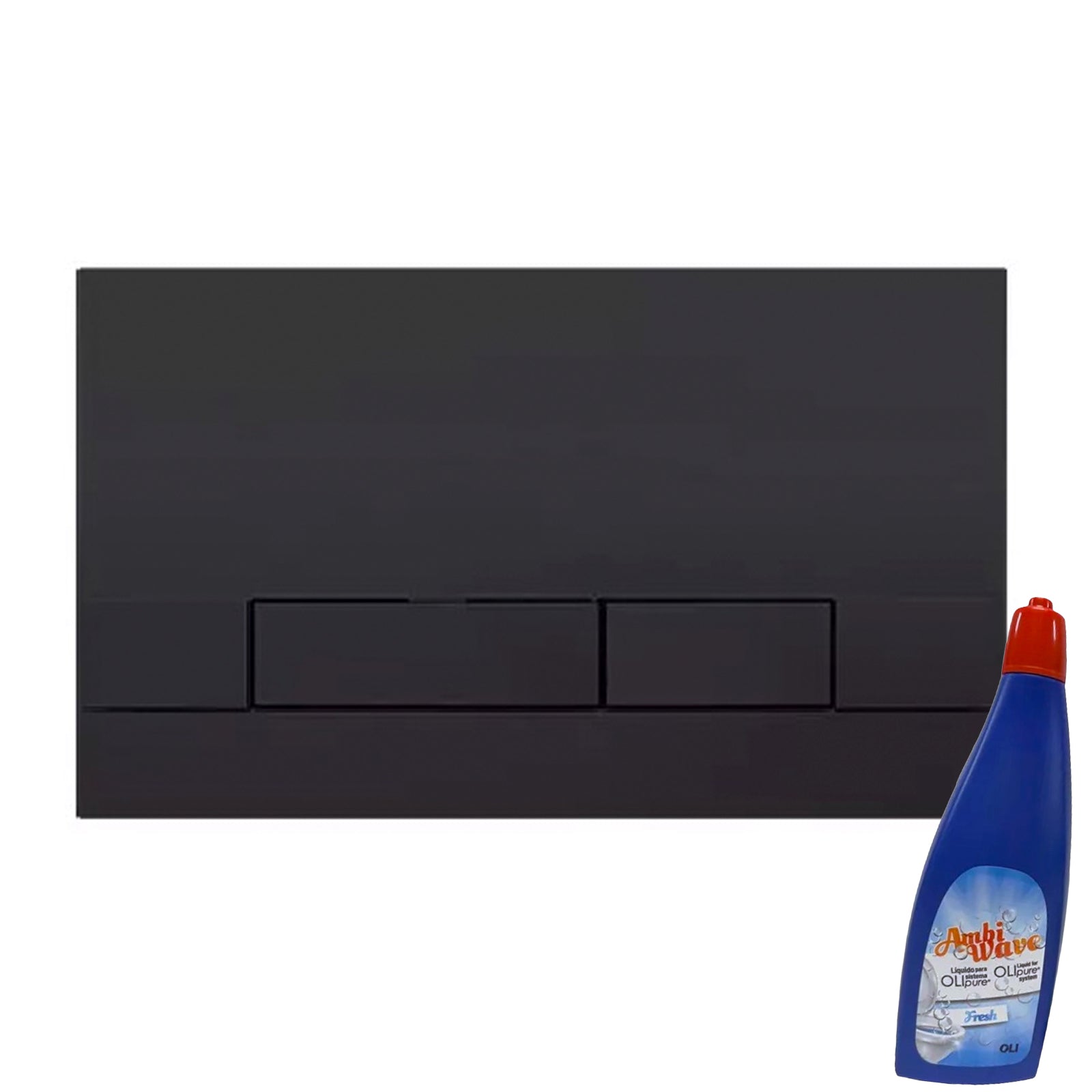 Oliver International Narrow bedieningspaneel 	230x150mm voor dubbele spoeling tbv Oli74/Oli120