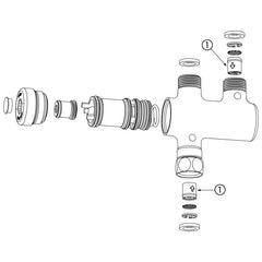 Delabie PREMIX NANO thermostatische mengautomaat FMM3/8