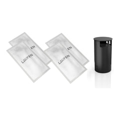 LAUFEN Cleanet Riva Set: geurfilter, 1 stuk + ontkalkingsmiddel, 2 x 2 stuks Zwart Glanzend Art. H8916970200001