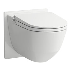 LAUFEN Cleanet Riva Adapterplaat voor douche-wc-installatie met aansluitingen meer dan 9 cm buiten het midden Wit Art. H8946900000001