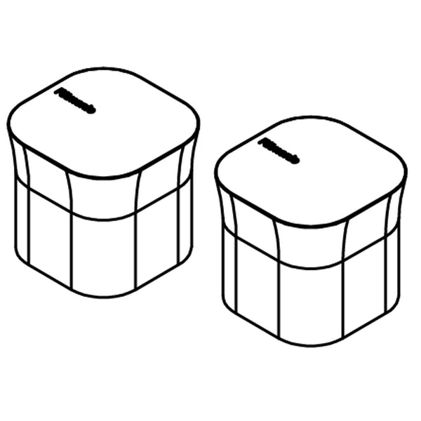 Ritmonio losse grepen (set) voor 3-gats wastafelkraan PR35MB001