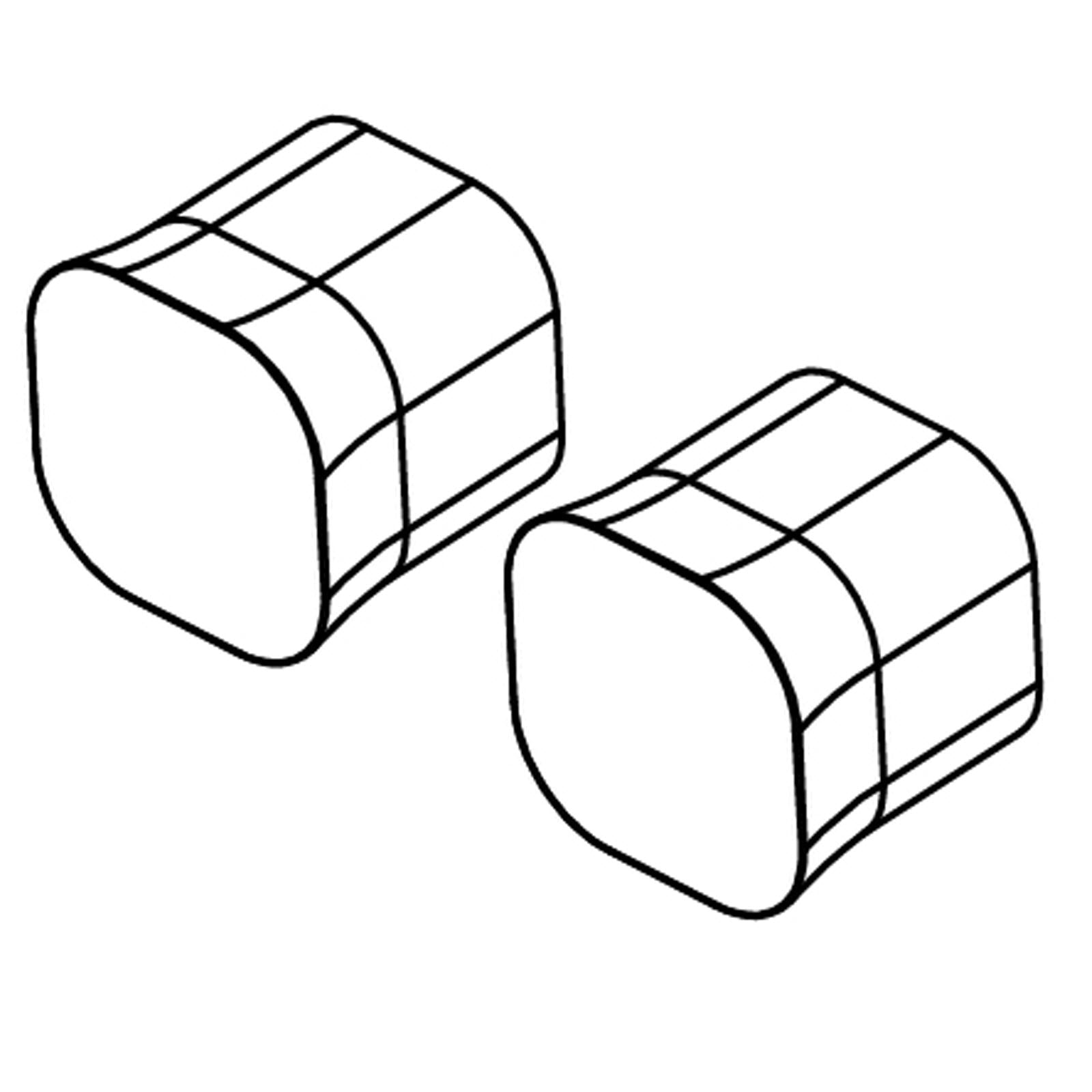 Ritmonio losse grepen (set) voor 3-gats wandkraan PR35MB002