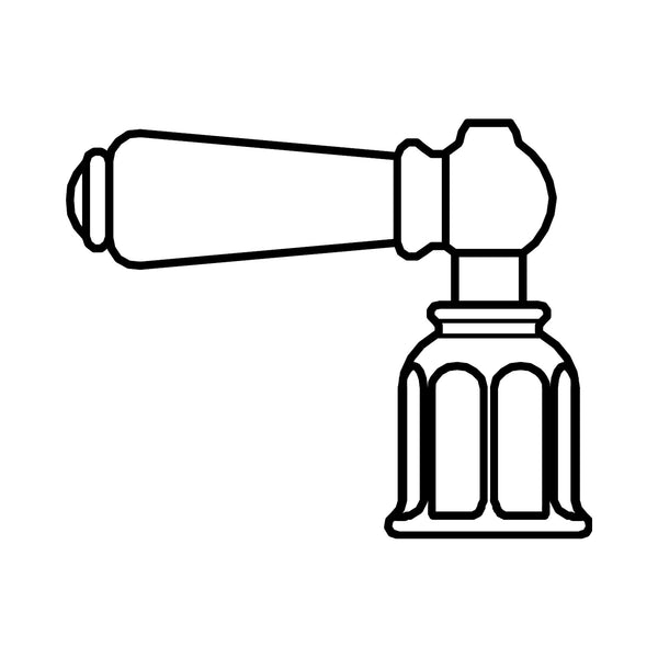 Tekening Perrin & Rowe hendel met kap 9.21452