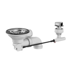 Sanit 5/4 Gootsteen Afvoer Plug 114mm korfplug waste met afstandsbediening