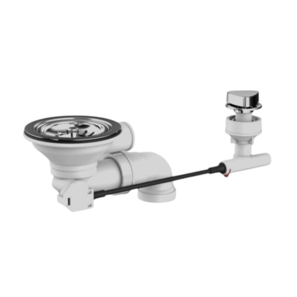 Sanit 5/4 Gootsteen Afvoer Plug 114mm korfplug waste met afstandsbediening