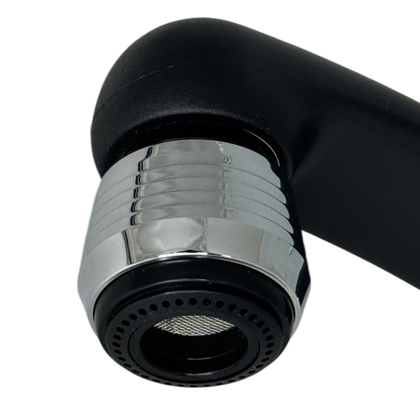 Emmevi Professional Hairdressing / Squeeze shower 2-hole hairdressing mixer with pull-out hand shower Chrome