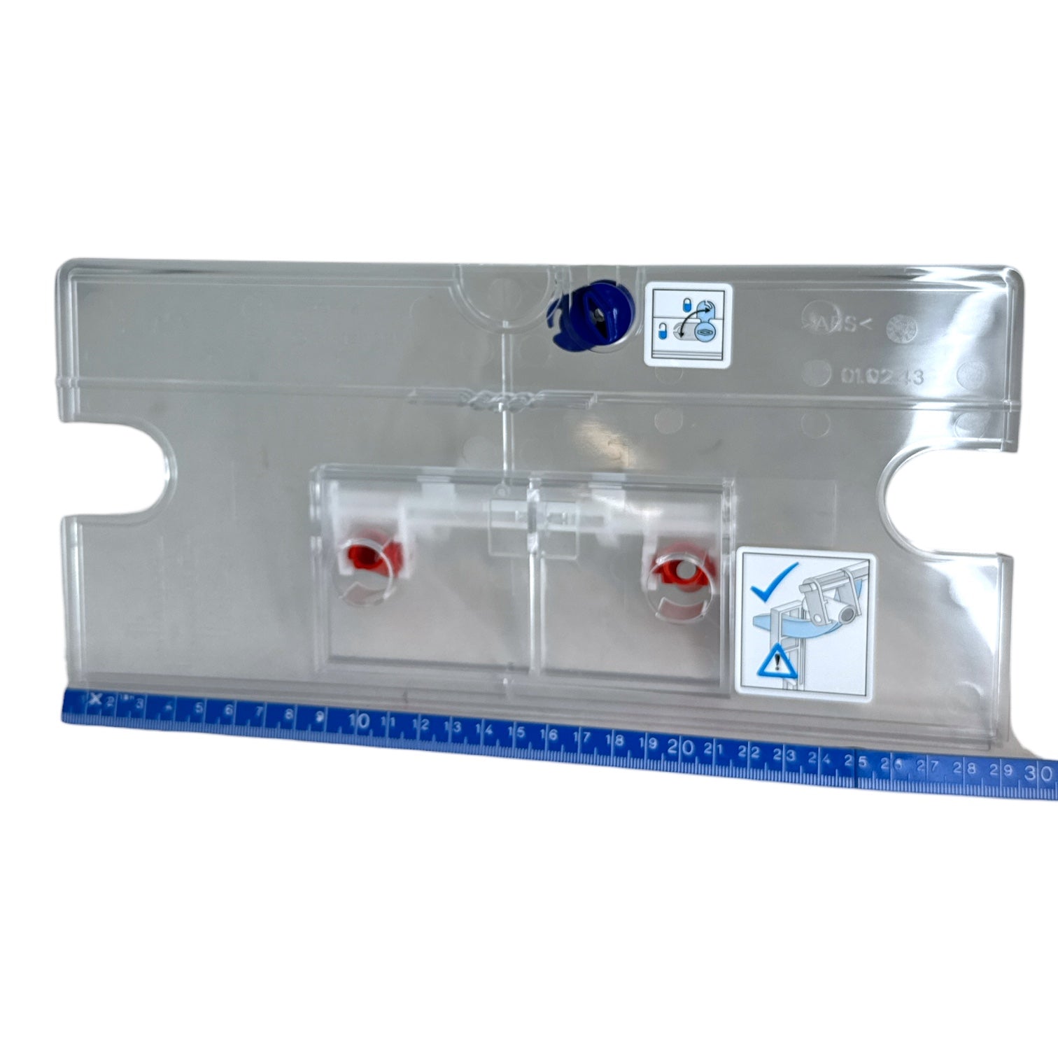 Sanit afdekplaat met hevels voor de bediening Art. 73.281.01..0000