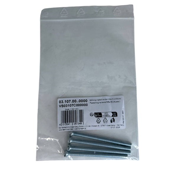 Sanit schroeven voor muurplaat (4st) Art. 03.107.00..0000