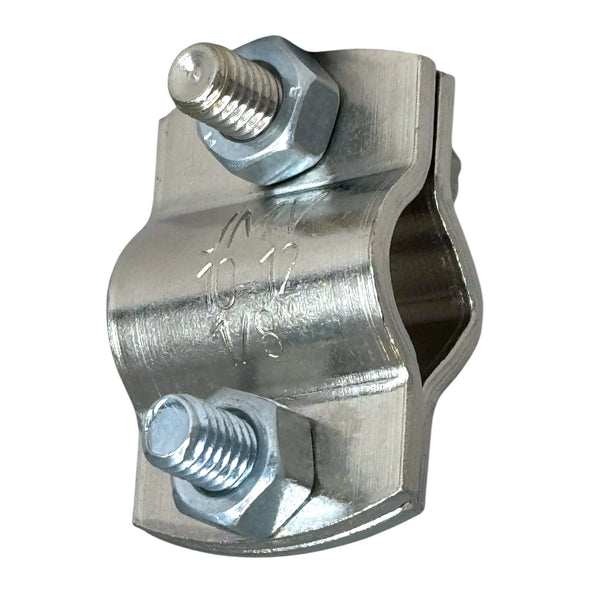 Aardklem 1/8 (10/12mm) vernikkeld koper
