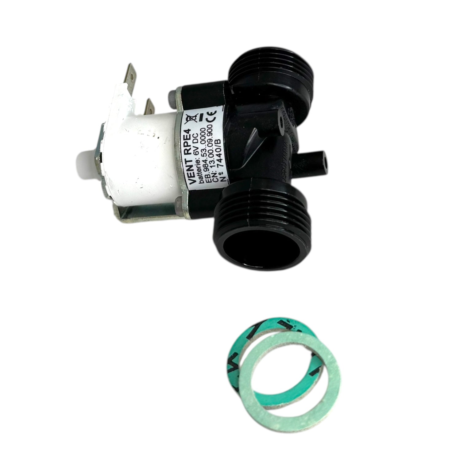 Sanit Magneet ventiel 6V DC 61mm met pakkingen Art. 03.108.00..0000