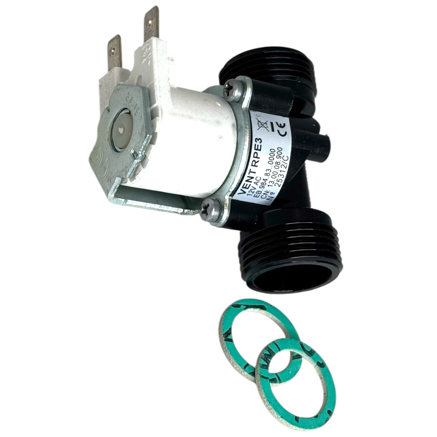 Sanit Magneet ventiel 12V DC 61mm met pakkingen Art. 03.118.00..0000