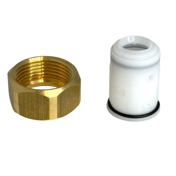 Kemper white insert aerator with nut for frost-free wall tap Frosti 57702 article number P310057400015KP