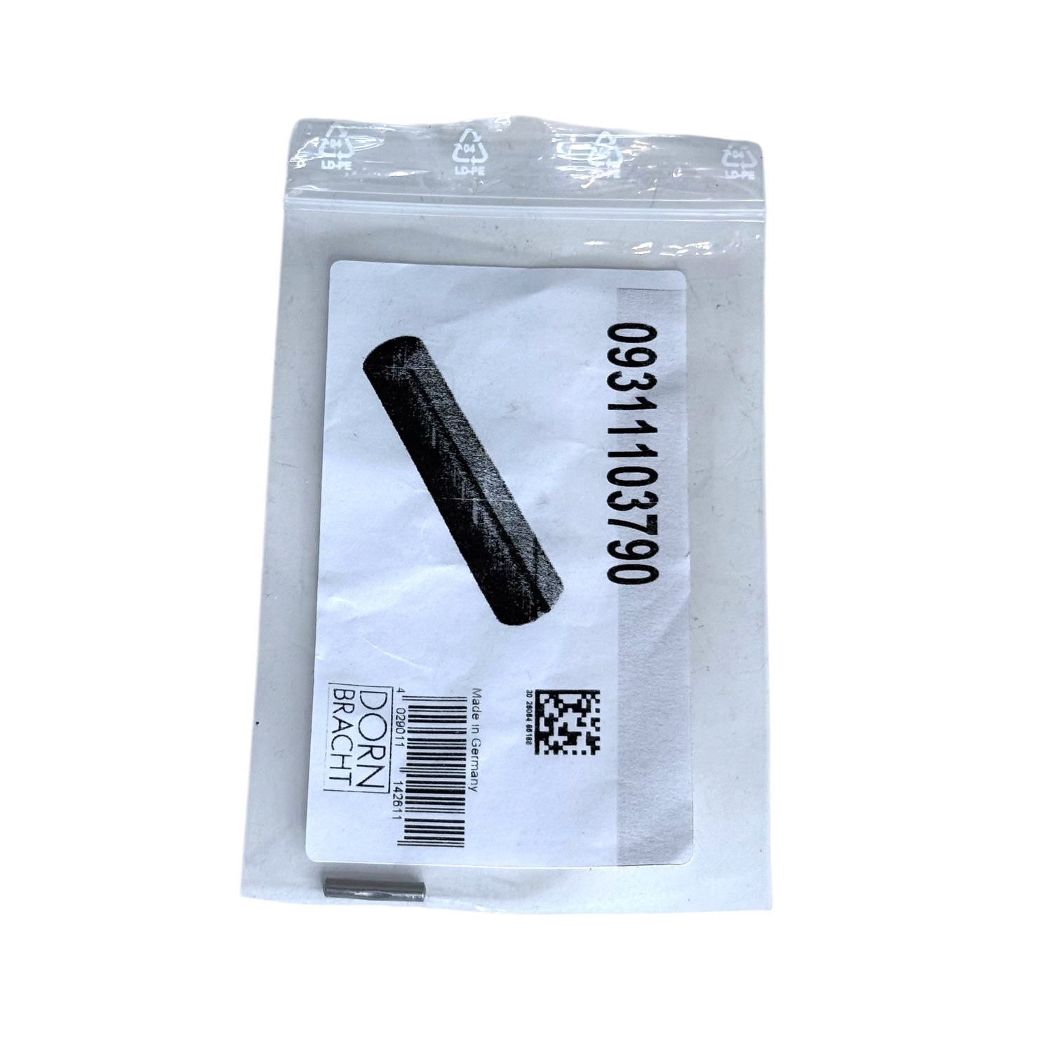 Dornbracht gegroefde pen Ø 3 x 16 mm Art. 09311103790