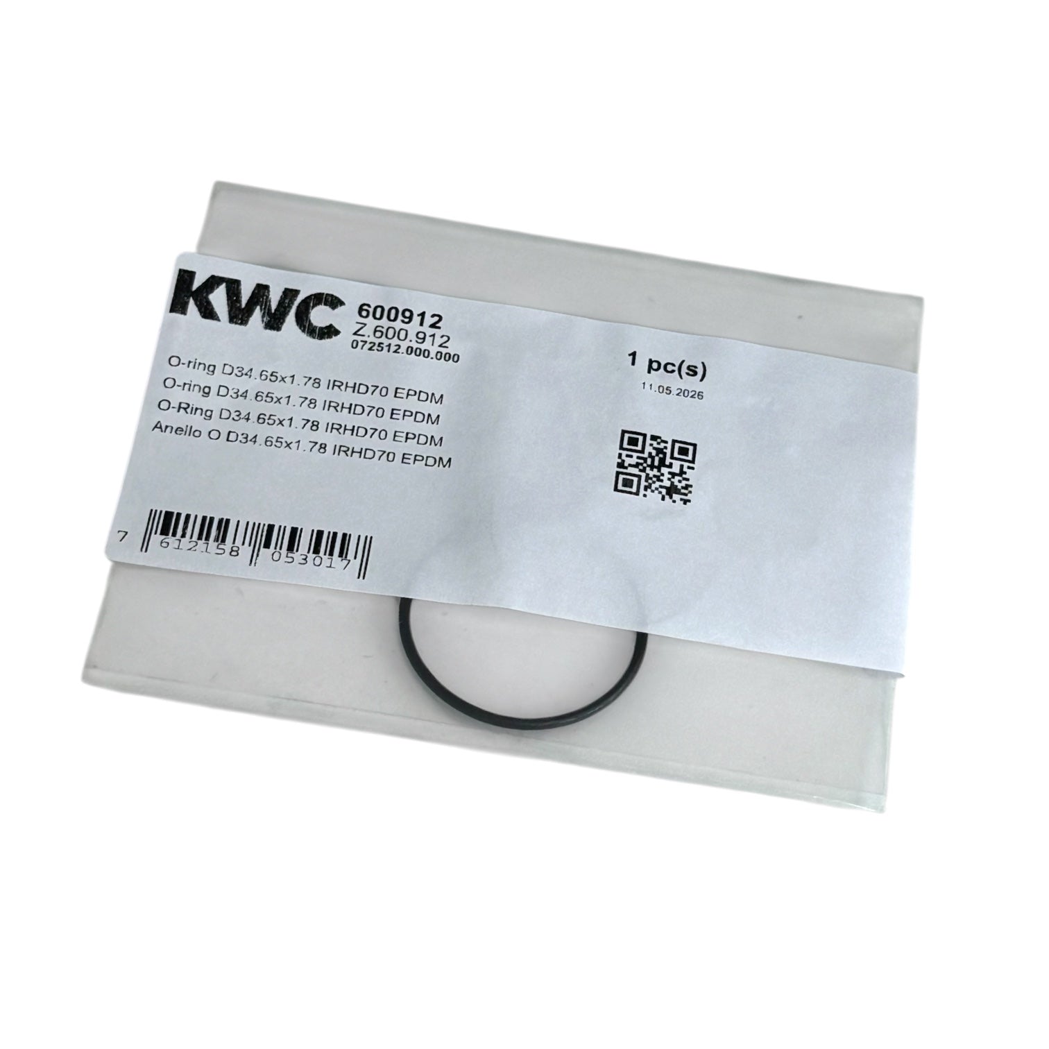 KWC O-Ring D34.65x1.78 SH70 EPDM Artikelnummer Z.600.912