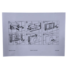 SANIT Frontbedieningspaneel groot (dual flush) voor closet-voorwandelement 995 WIT 16.018.01..0000
