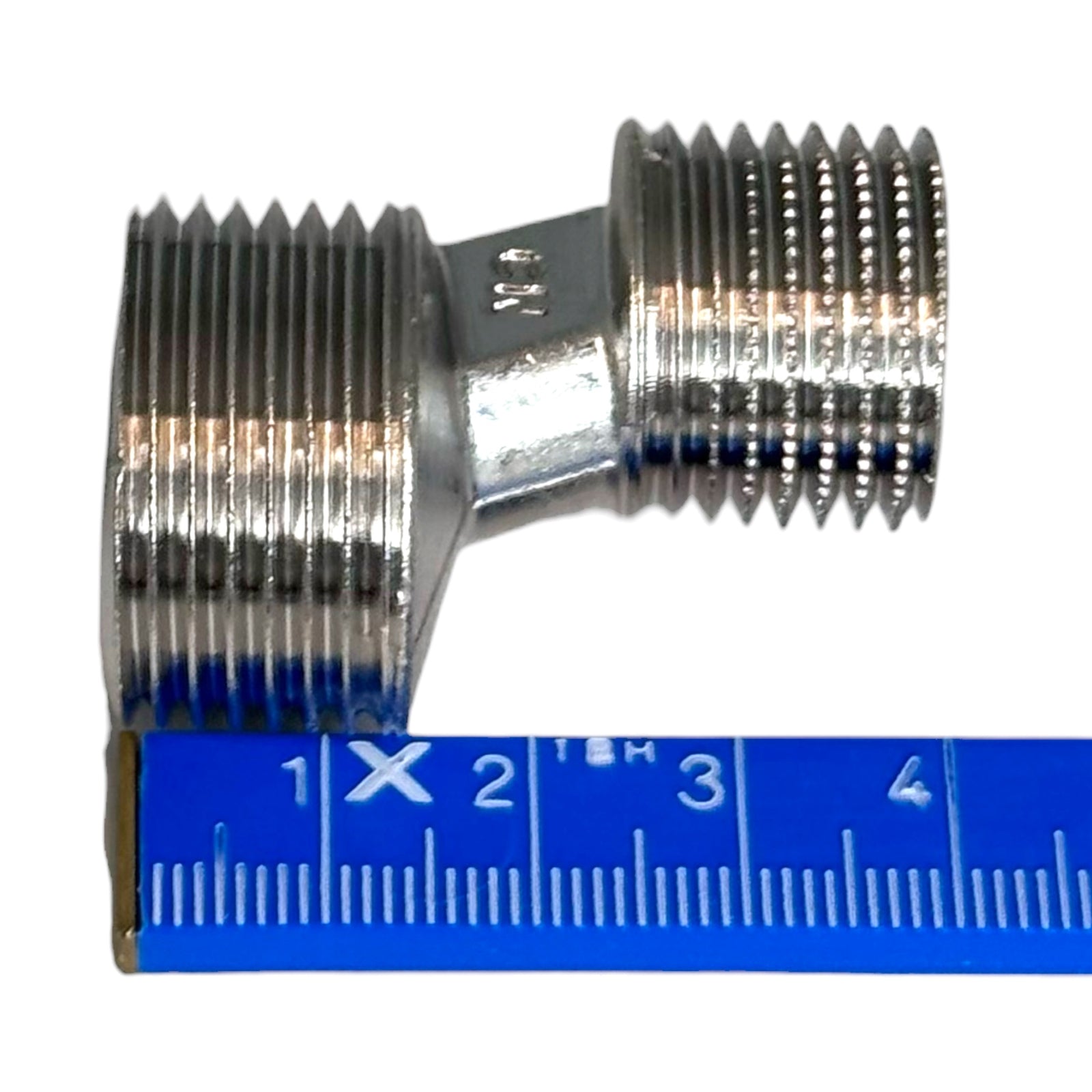 Emmevi S-koppeling 1/2x3/4 kort met rozet 64x20 (let op, per stuk)