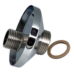 Emmevi S-koppeling 1/2x3/4 kort met rozet 64x20 (let op, per stuk)