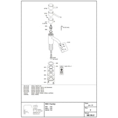 VOLA 1-gats fonteinkraan (alleen koud water) na 01/2023 Art. RB1