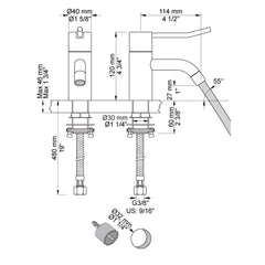 VOLA 1-gats fonteinkraan (alleen koud water) na 01/2023 Art. RB1