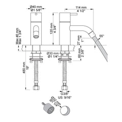 VOLA 1-gats fonteinkraan (alleen koud water) na 01/2023 Art. RB1