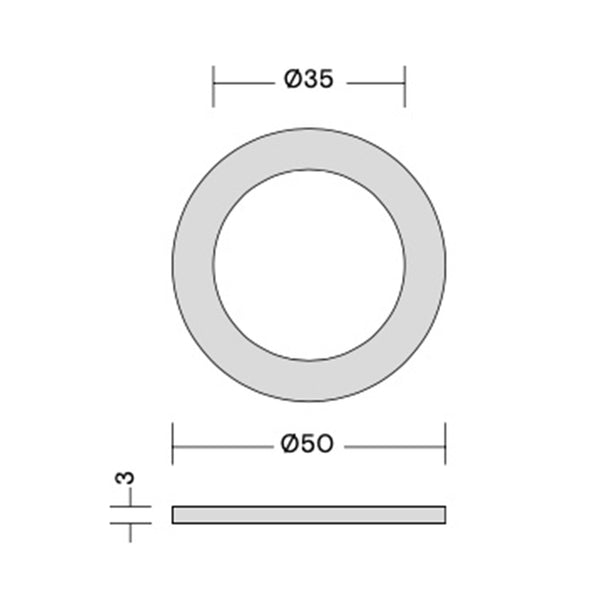 Quooker rozet voor Flex, Fusion en Zeeppomp