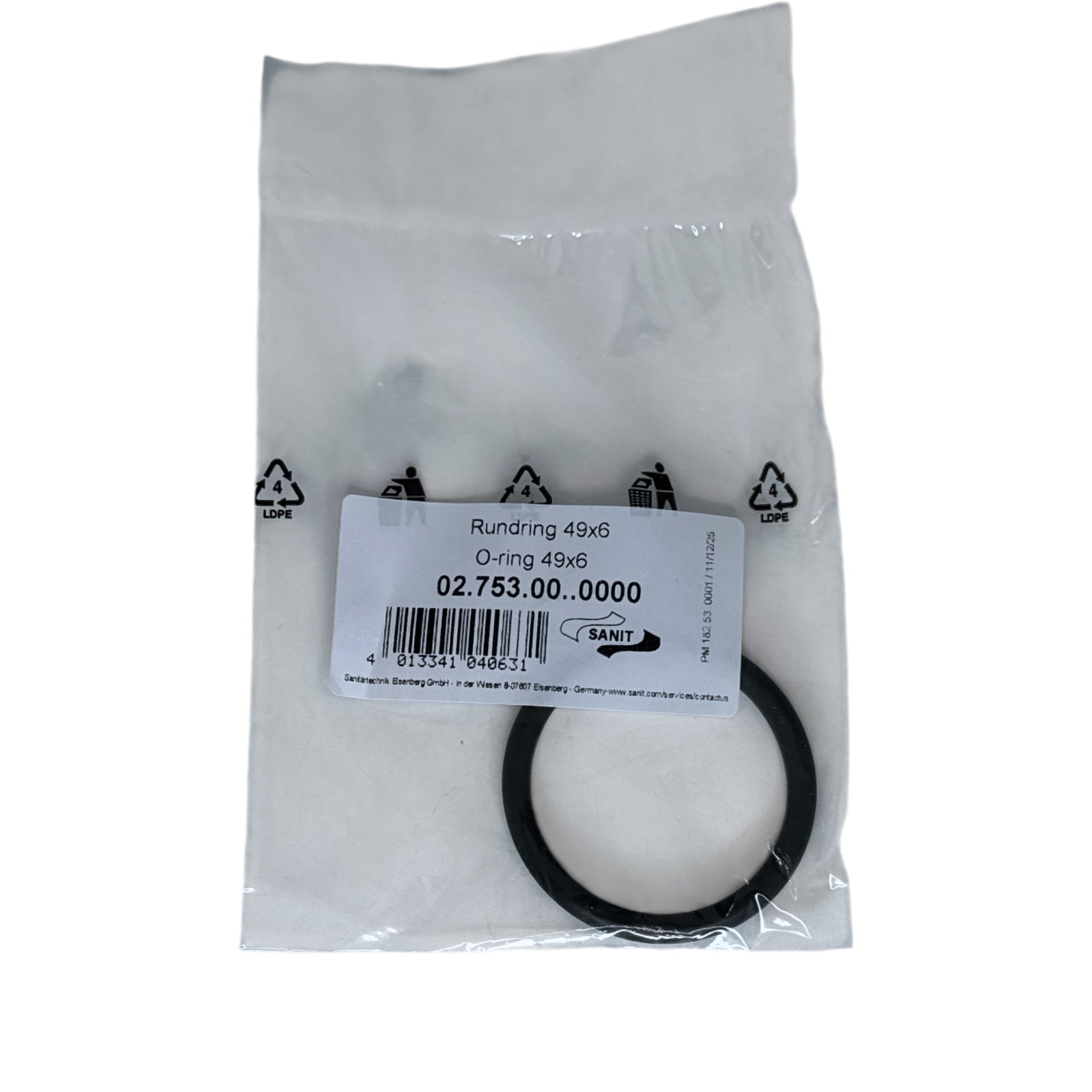 Sanit O-Ring 49x6 Art. 02.753.00..0000