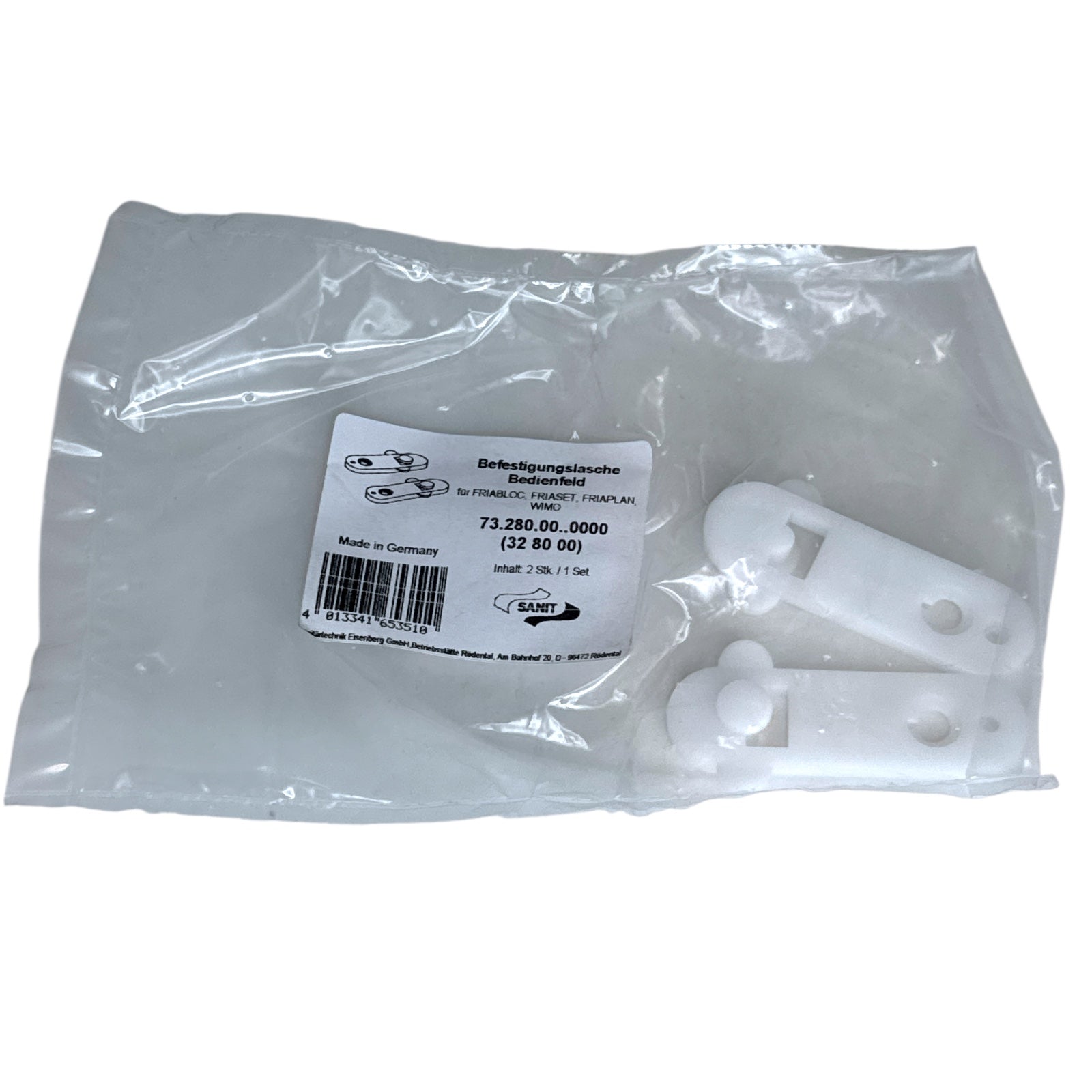 Sanit beugelsetje voor bedieningspaneel 2-stuks Art. 73.280.00..0000