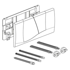 Sanit control panel small F300 Dual Flush White 73.324.01..0000