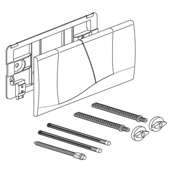 Sanit control panel small F300 Dual Flush White 73.324.01..0000