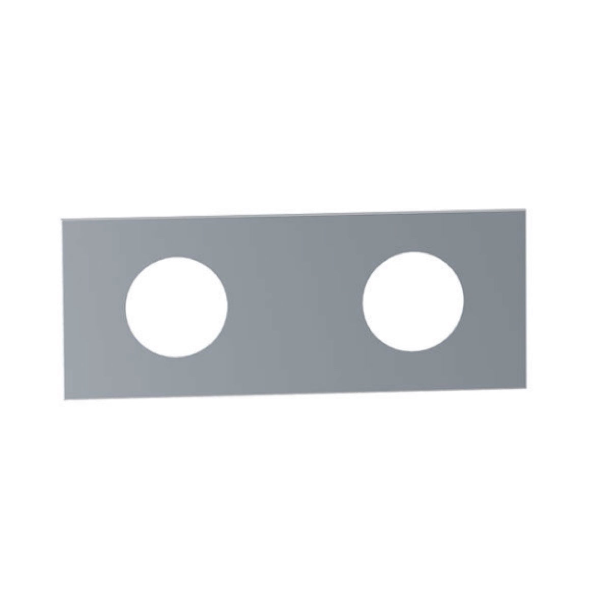 VOLA Afdekplaat 2-gats 153 x 60, gaten Ø33 mm en Ø33/Ø30  mm VR1034 / 002