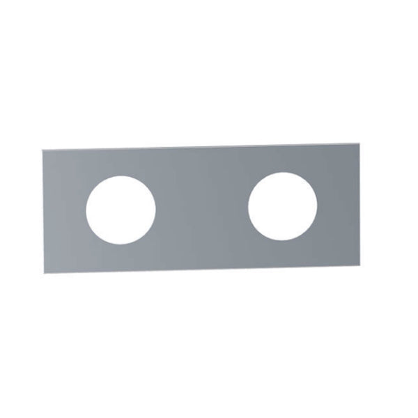 VOLA Afdekplaat 2-gats 153 x 60, gaten Ø33 mm en Ø33/Ø30  mm VR1034 / 002