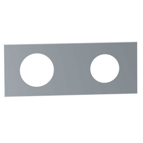 VOLA Afdekplaat 2-gats 153 x 60, gaten Ø39 mm en Ø33/Ø30  mm VR1040 / 2002