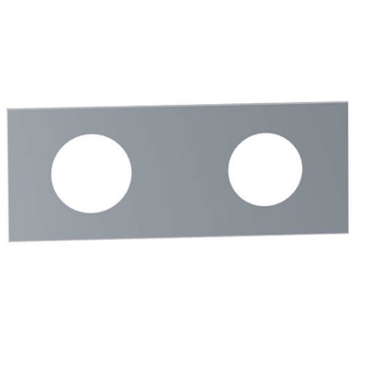 VOLA Afdekplaat 2-gats 153 x 60, gaten Ø36 mm en Ø33/Ø30  mm VR1045 / 3002