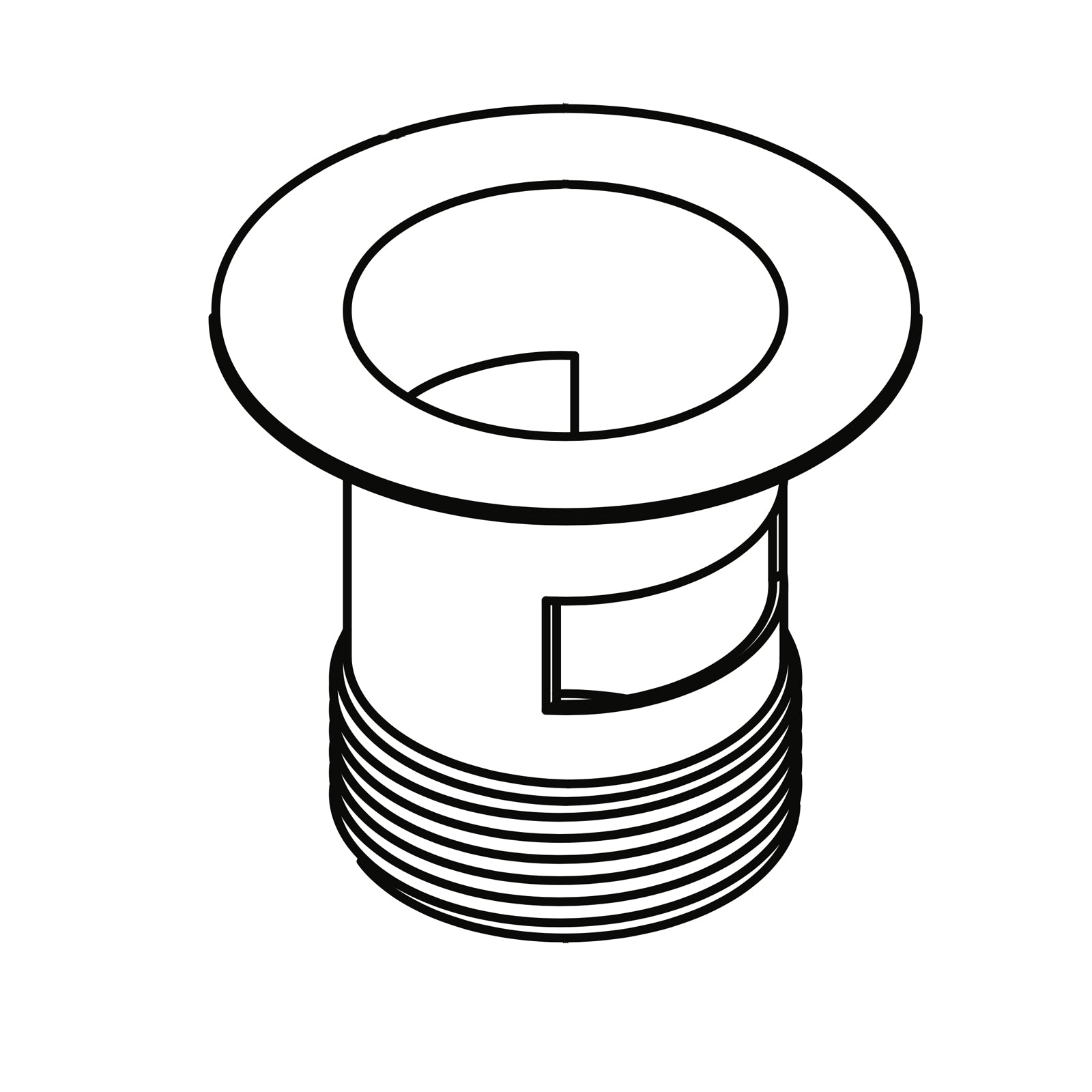 Vola Chalice for waste HV1 / HV3 (always Chrome) VR1765+16