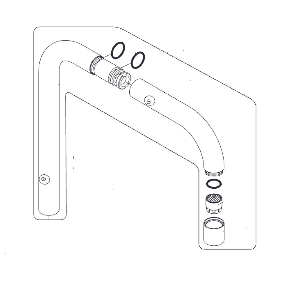 VOLA complete uitloop 24mm KV6/KV7 geleverd van 1996-01/2023 VR630