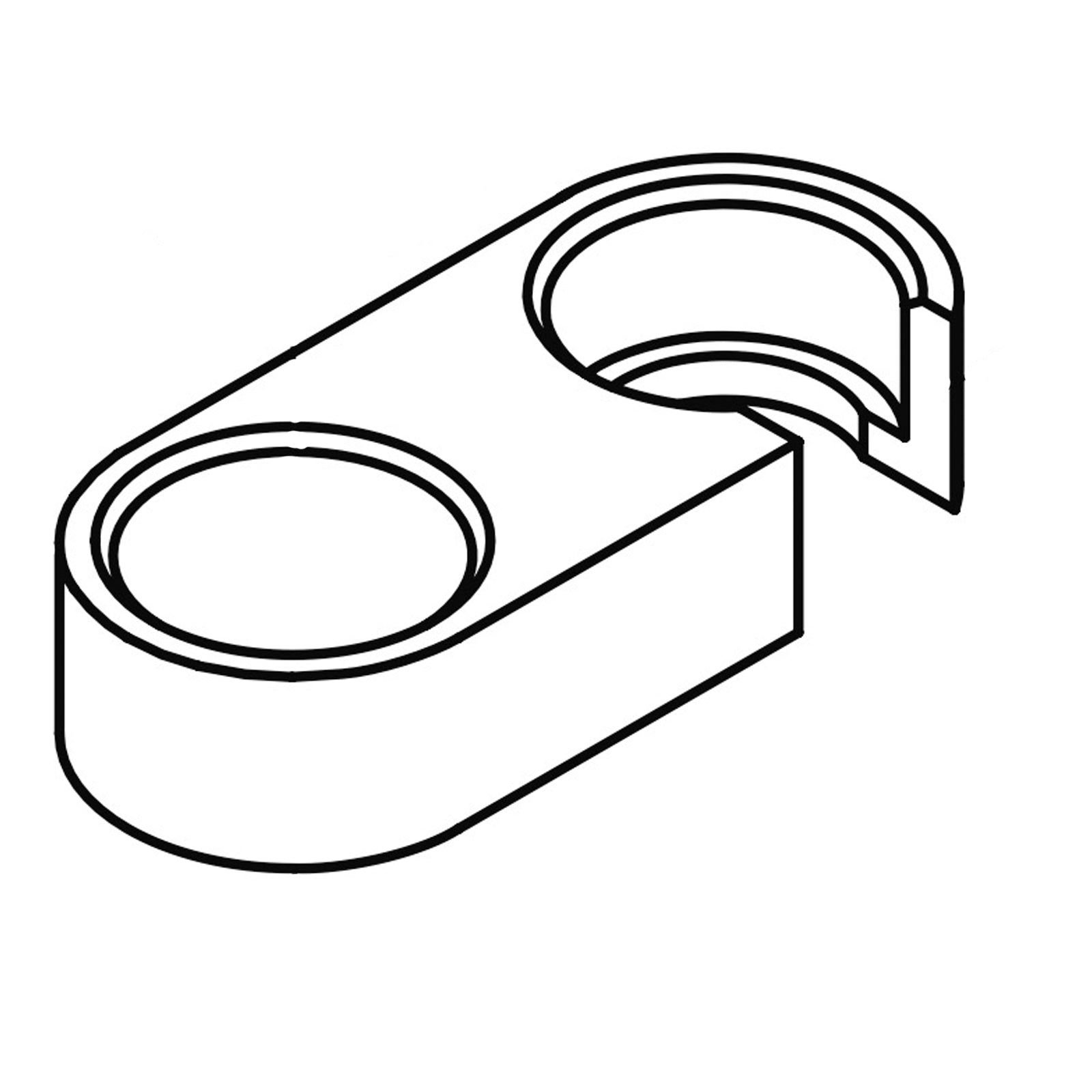 VOLA handdouche houder tbv 070 L of R VR73