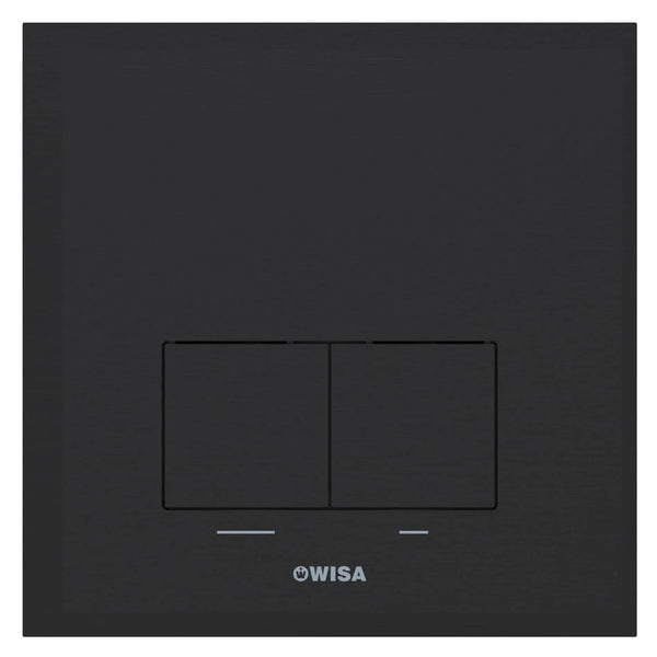 Wisa Delos control panel square metal 16x16cm dual flush DF matt/gloss chrome