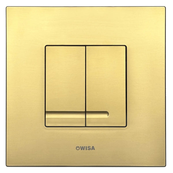 Wisa Delos control panel square metal 16x16cm dual flush DF matt/gloss chrome