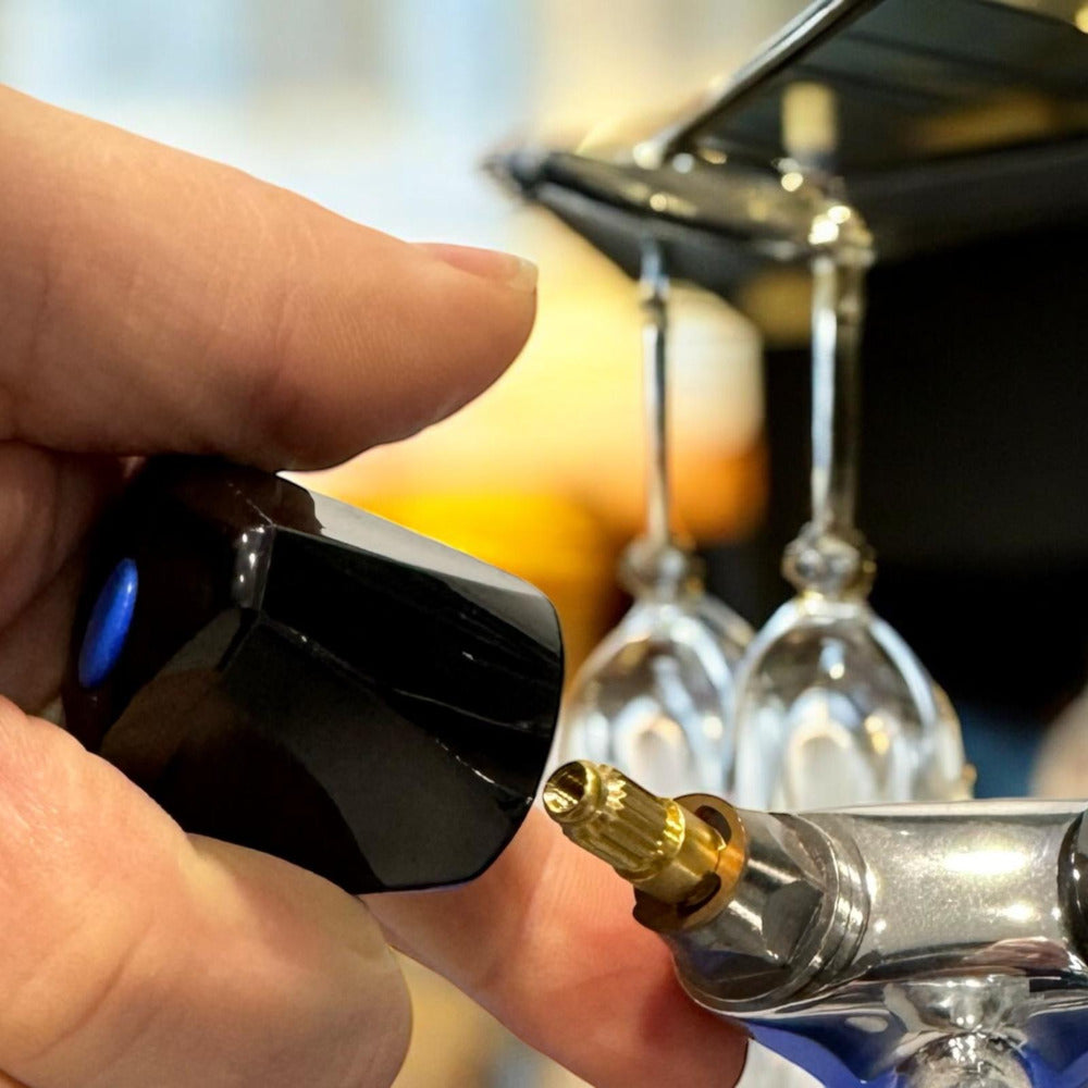 KS binnenwerk met zwarte knop tbv barkraan 3/8