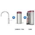 Quooker Classic Fusion Round Chroom met COMBI B-reservoir en CUBE