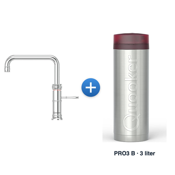 Quooker Classic Fusion Square Chroom met PRO3 B-reservoir