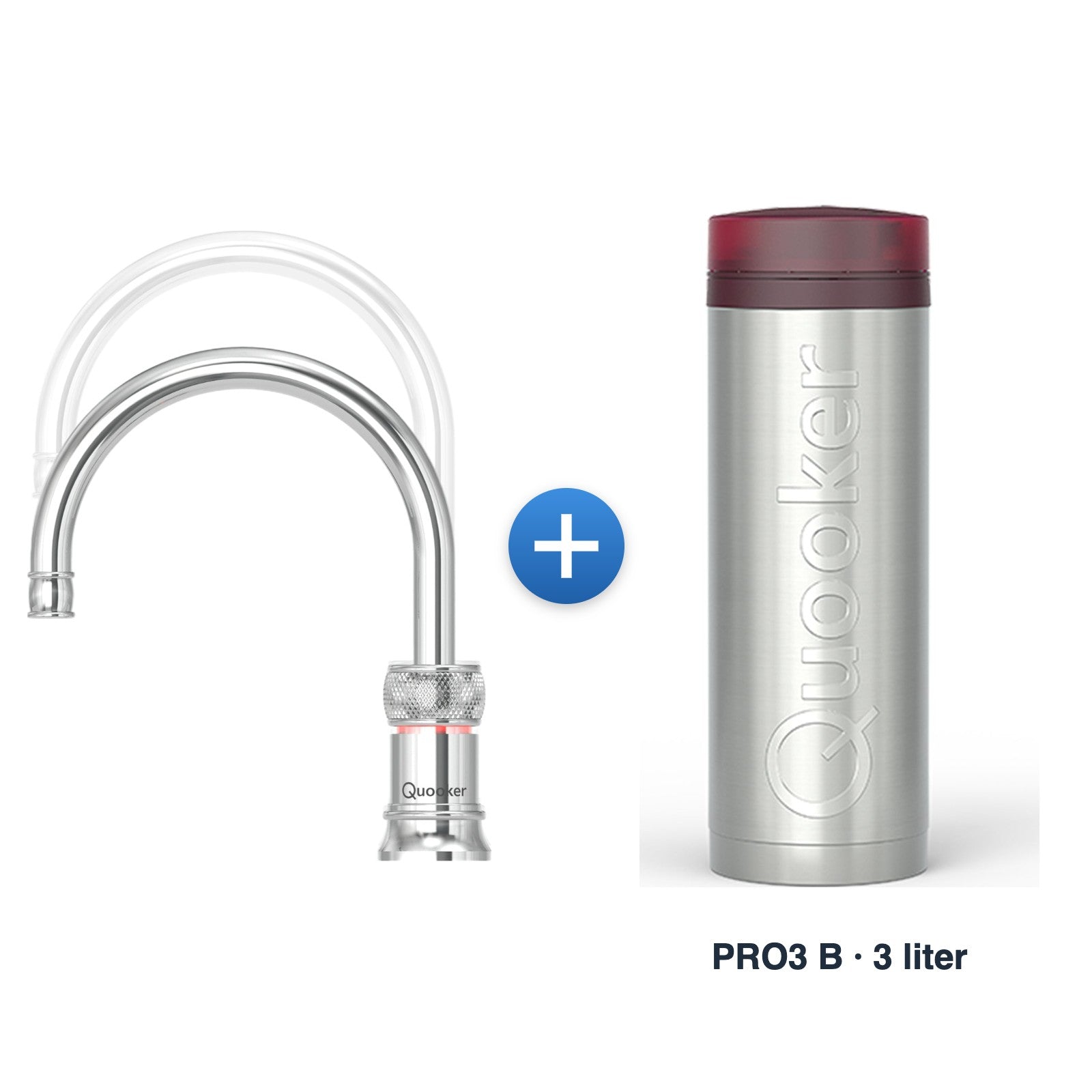 Quooker Classic Nordic Chroom met PRO3 B-reservoir
