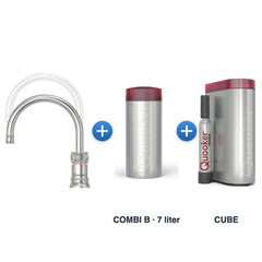 Quooker Classic Nordic RVS met COMBI B-reservoir en CUBE