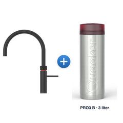 Quooker Fusion Round zwart met PRO3 B reservoir
