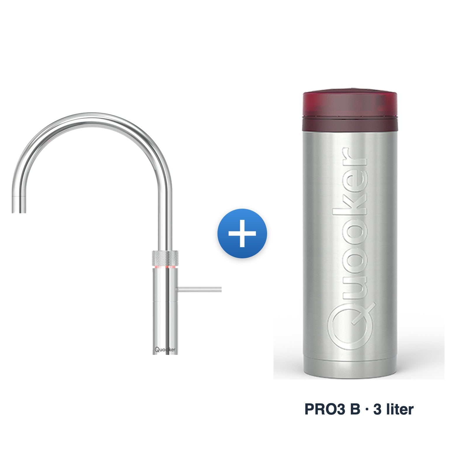 Quooker Fusion Round chroom met PRO3 B reservoir