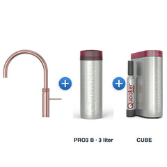 Quooker Fusion Round Rosé Koper met PRO3 B reservoir en CUBE