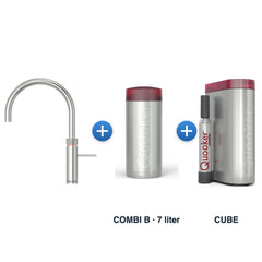 Quooker Fusion Round RVS met COMBI B reservoir en CUBE